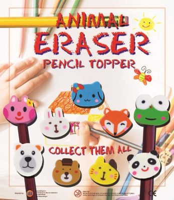 35mm Animal Eraser Pencil Toppers