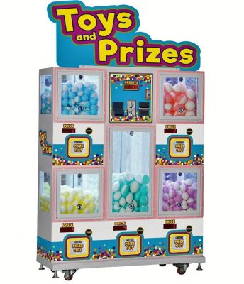 Toys and Prices cabinet with Nayax