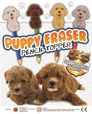 50mm Puppy Eraser Penciltoppers