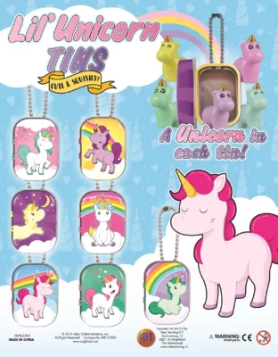 50mm Unicorn Tins + Figurine