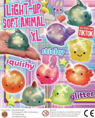 65mm Squishy Soft Animal With Light