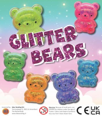68mm Squishy Air Glitter Bear (sold Out)