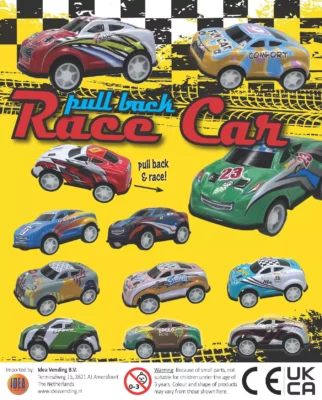 57mm Race Me Pullback Car (sold Out Wk 49)