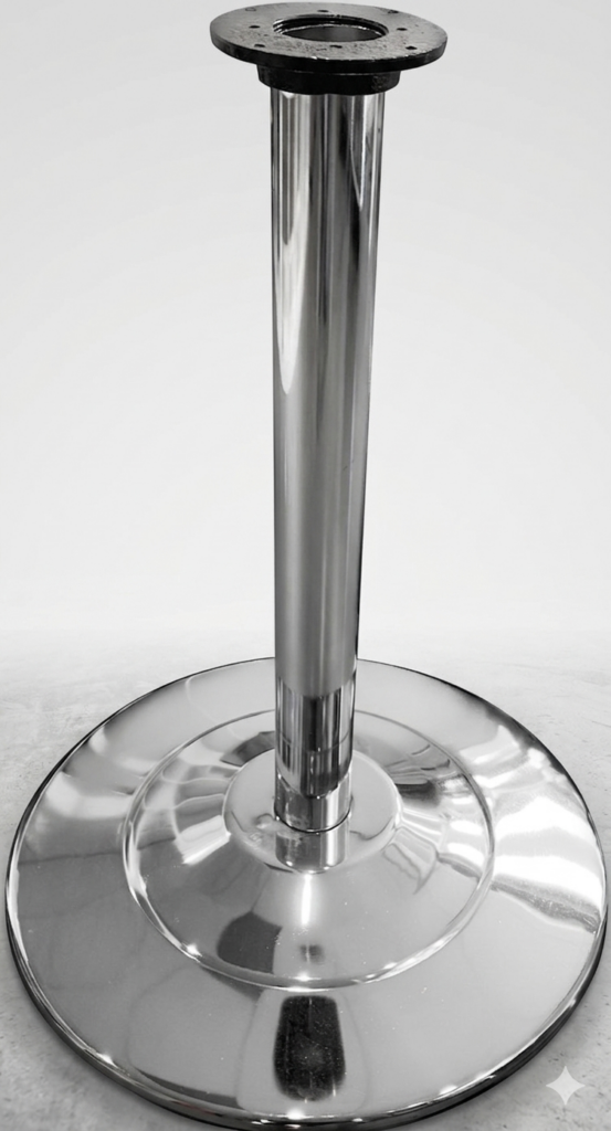 stand chrome round