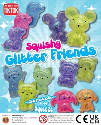 65mm Squishy Glitter Friends (sold Out, ETA Mid Of May)