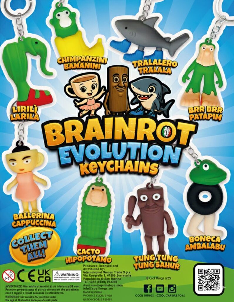 BRAINROT KEYCHAIN 65mm