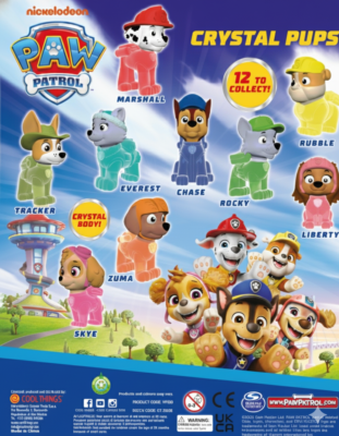 50mm Paw Patrol Crystal Pups