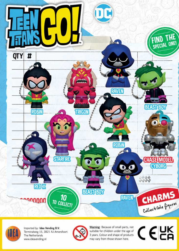 TEEN-TITANS-CHARMS idea TNC-301211